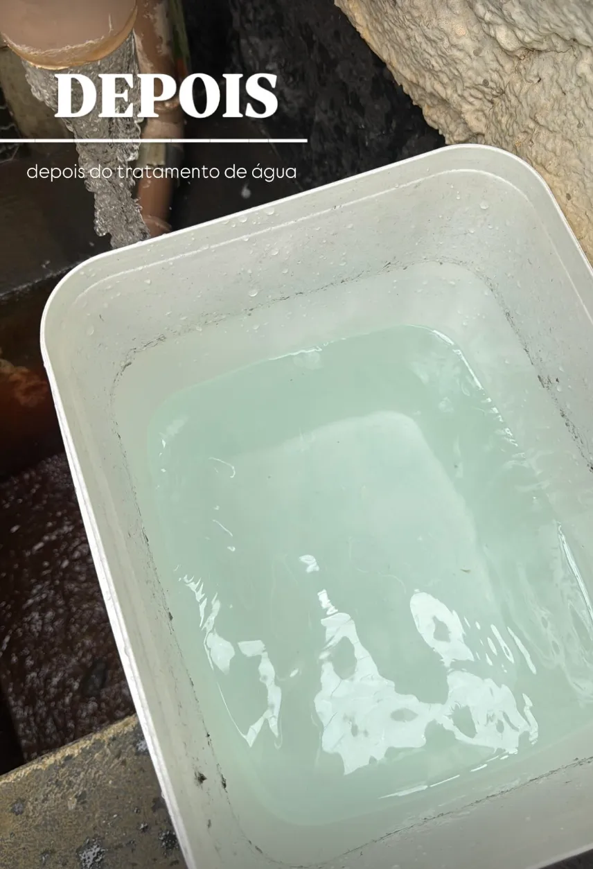 Água depois da filtragem Sondart
